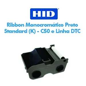 Ribbon Fargo Monocromtico Preto Standard (K) - C50 e Linha DTC