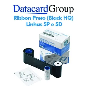 Ribbon Preto (Black HQ) 532000-053 para Datacard Series SP e SD